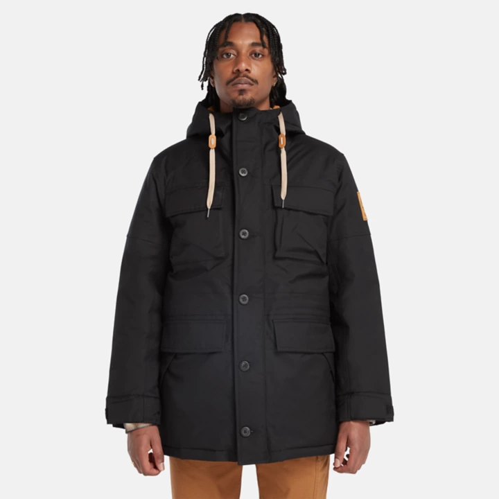 Parka impermeável Wilmington Expedition para homem, na cor preta.