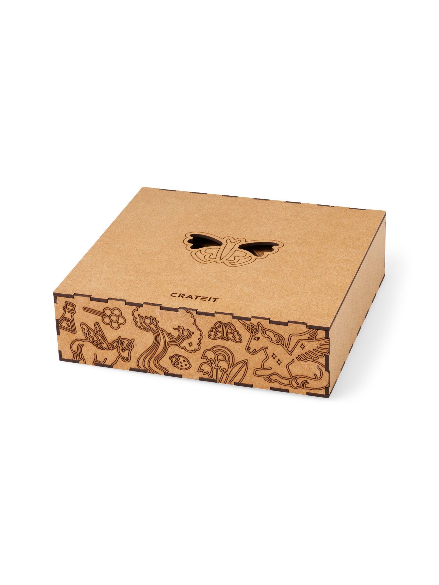 DIY-kit Magic Forest | HDF. | Brown | Crateit