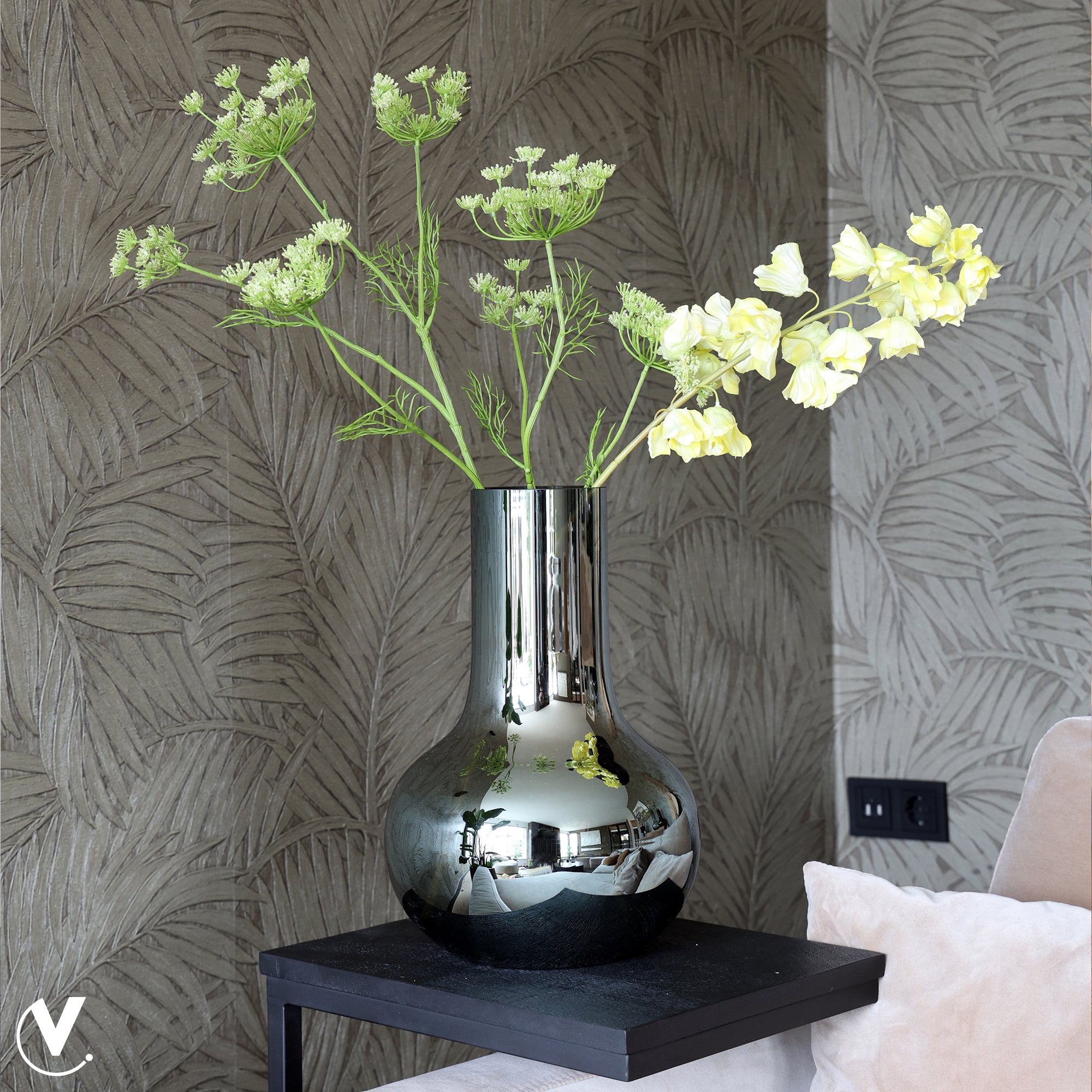Vase The World - Seim S gloss grey Ã25,5 x H37 cm