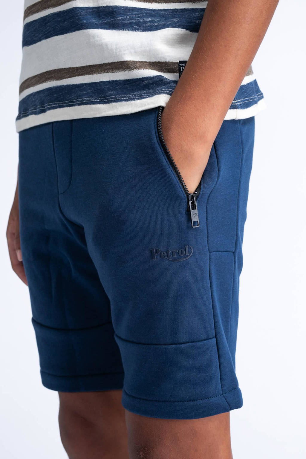 Petrol Industries sweatshort donkerblauw