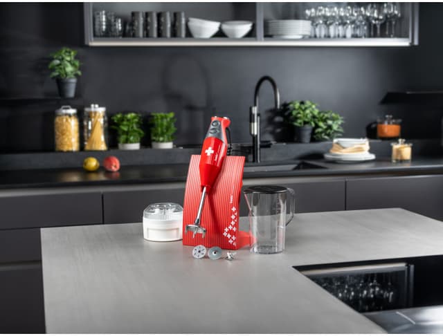 Bamix SwissLine 200W stavblender 26569 (rød)