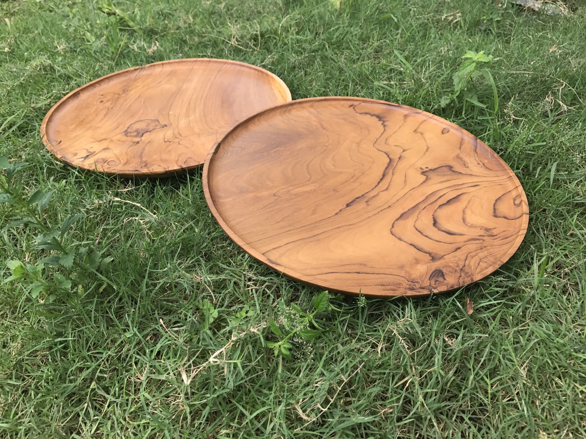 Tablett Teak, natur, Ø 29 cm, H 2 cm zu 19,50