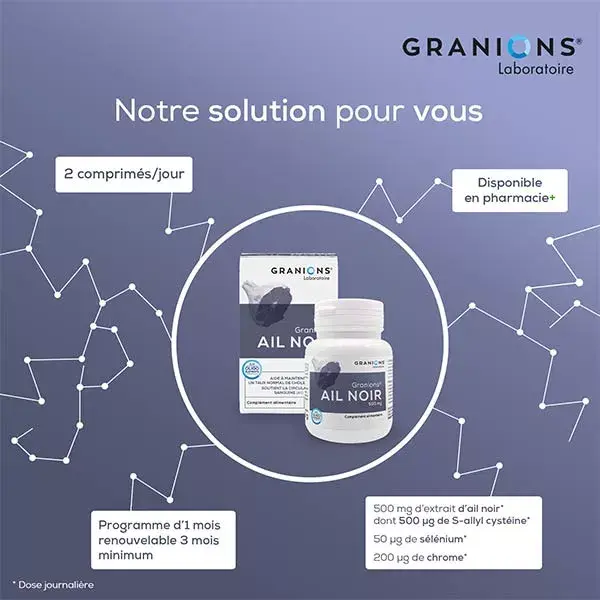 Alho Negro Granions 60 comprimidos