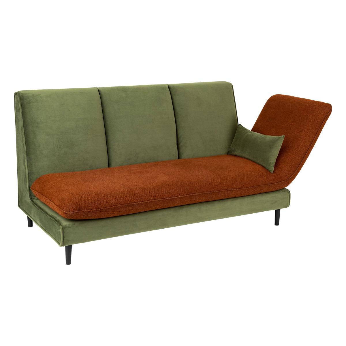 CANAPE DESIGNER L ECHAPEE 3 PLACES VERT AMBRE