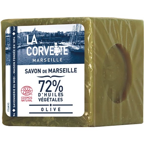 Cube de savon de Marseille - olive - 500 g - sous film