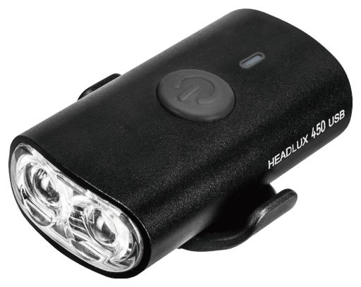Éclairage Avant Topeak HeadLux 450 USB Noir