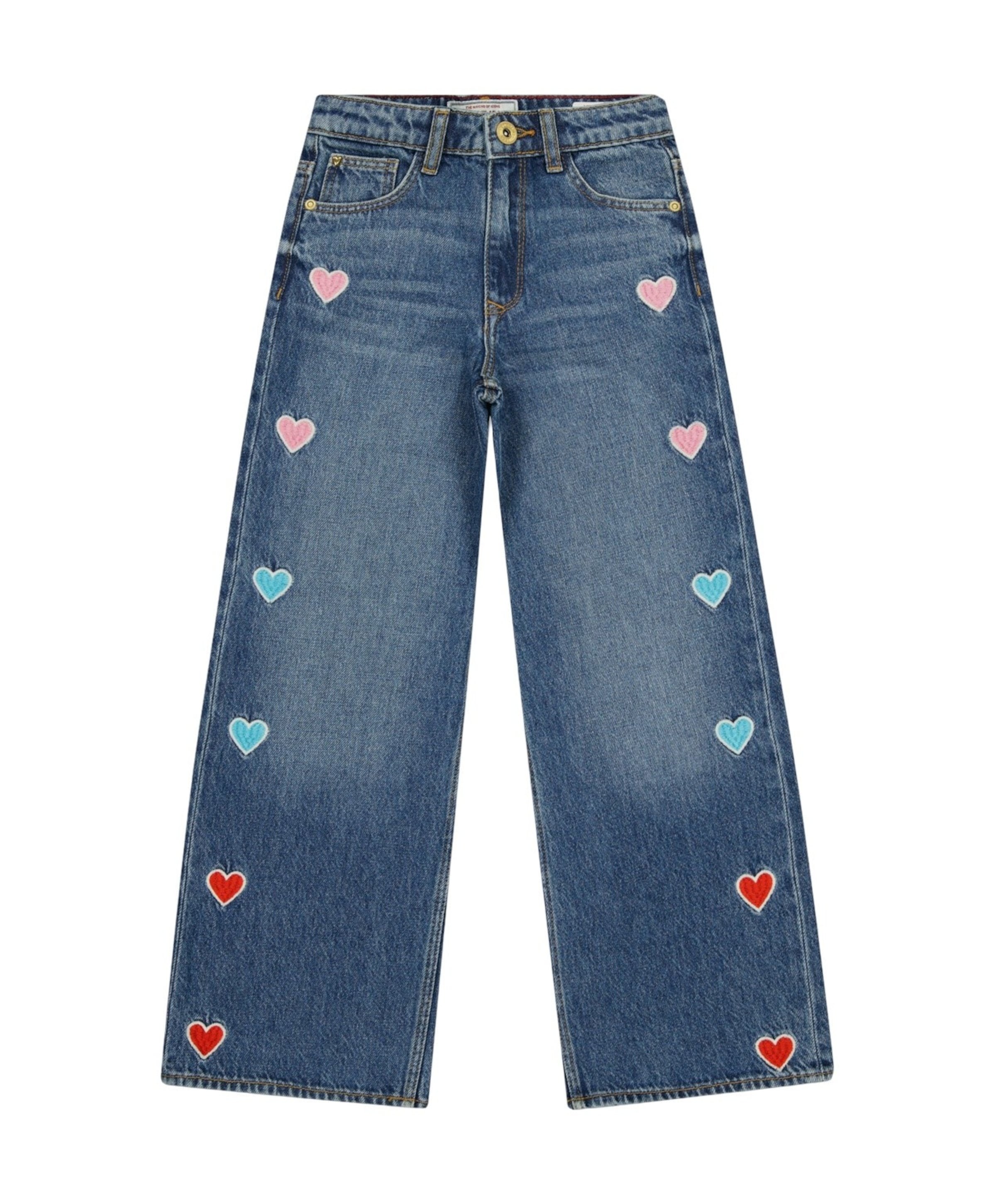 Vingino Cassie Hearts meisjes jeans blauw