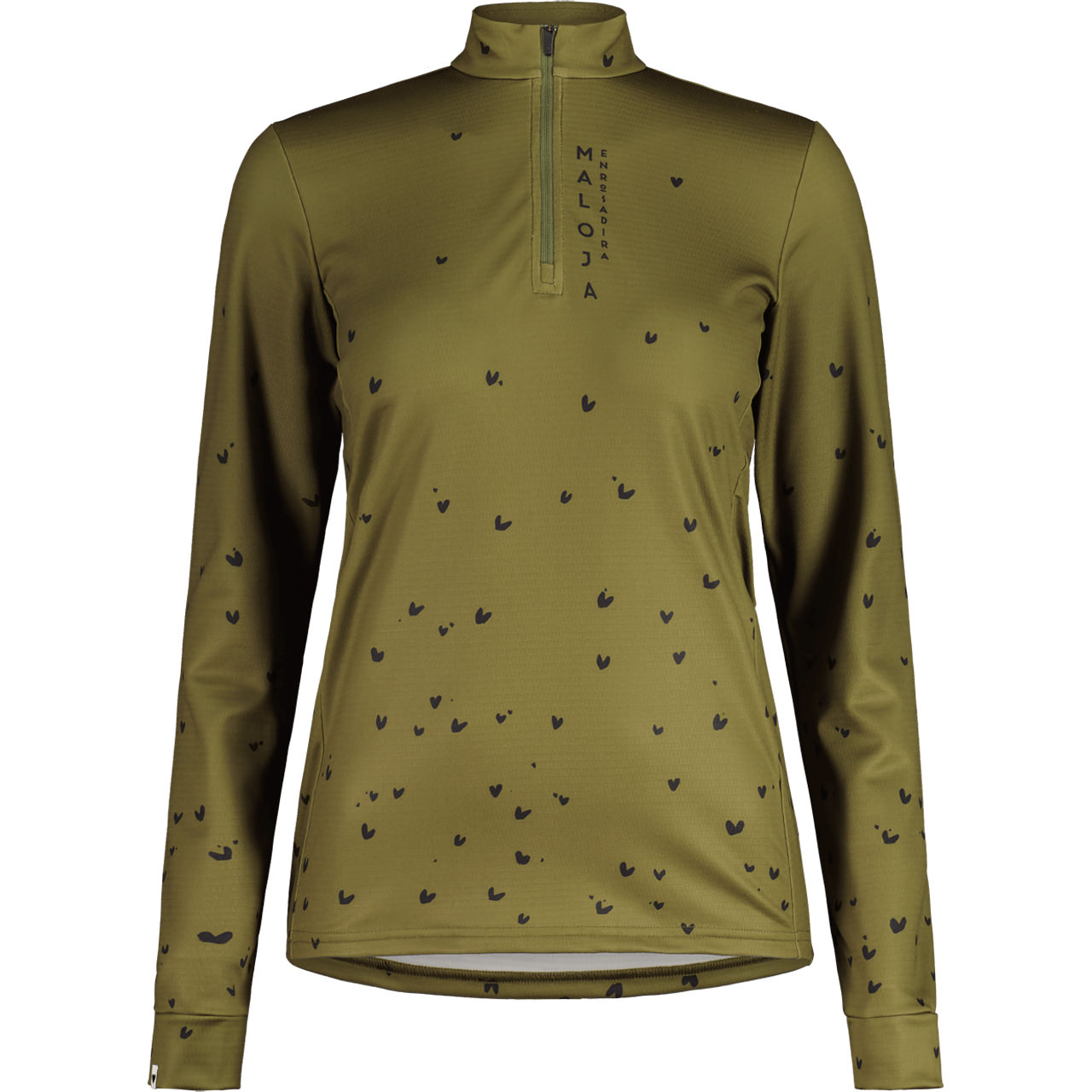 Maloja Damen Half Zip SAWANGm moss flying hearts | Midlayer | Skitourenbekleidung | Damen | XSPO-Fashion