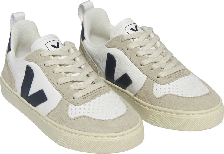 Veja Small V-10 Laces Extra-white_nautico_almond