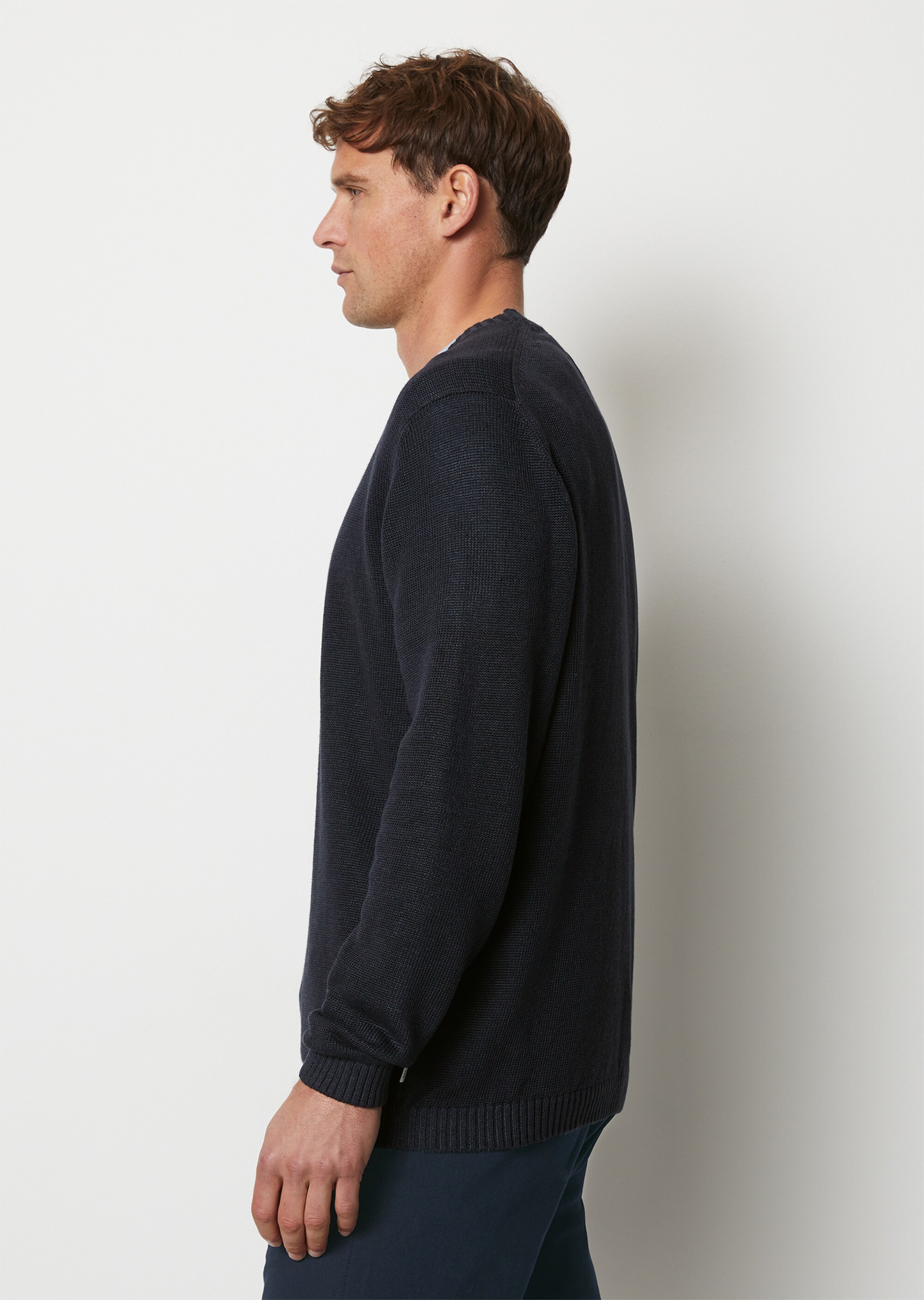 Pullover regular aus Baumwolle und Leinen