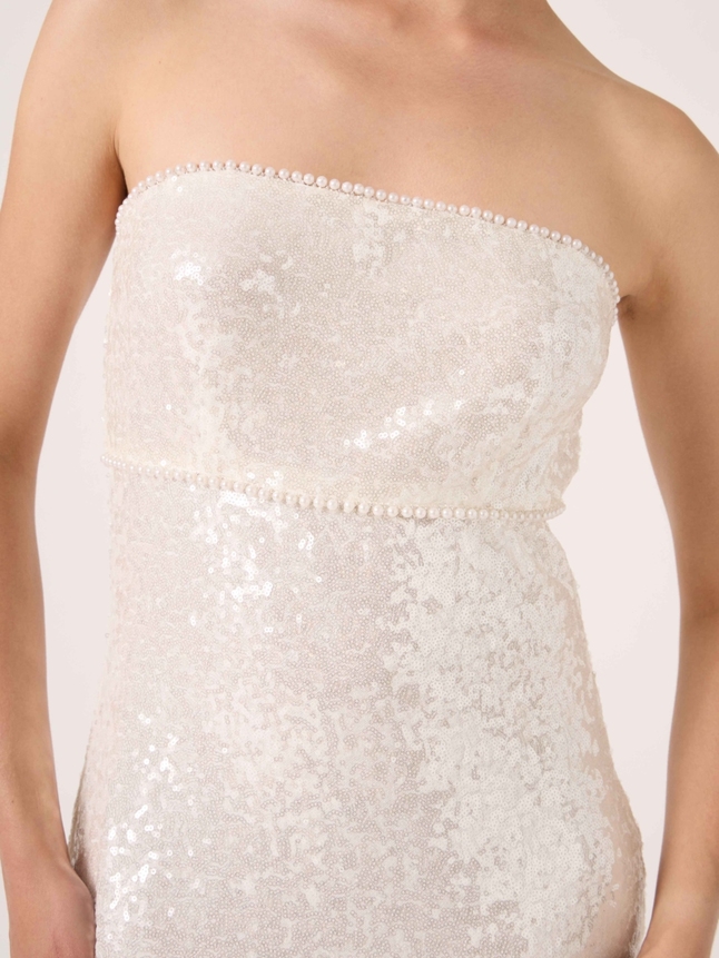 Robe courte à sequins upcyclée