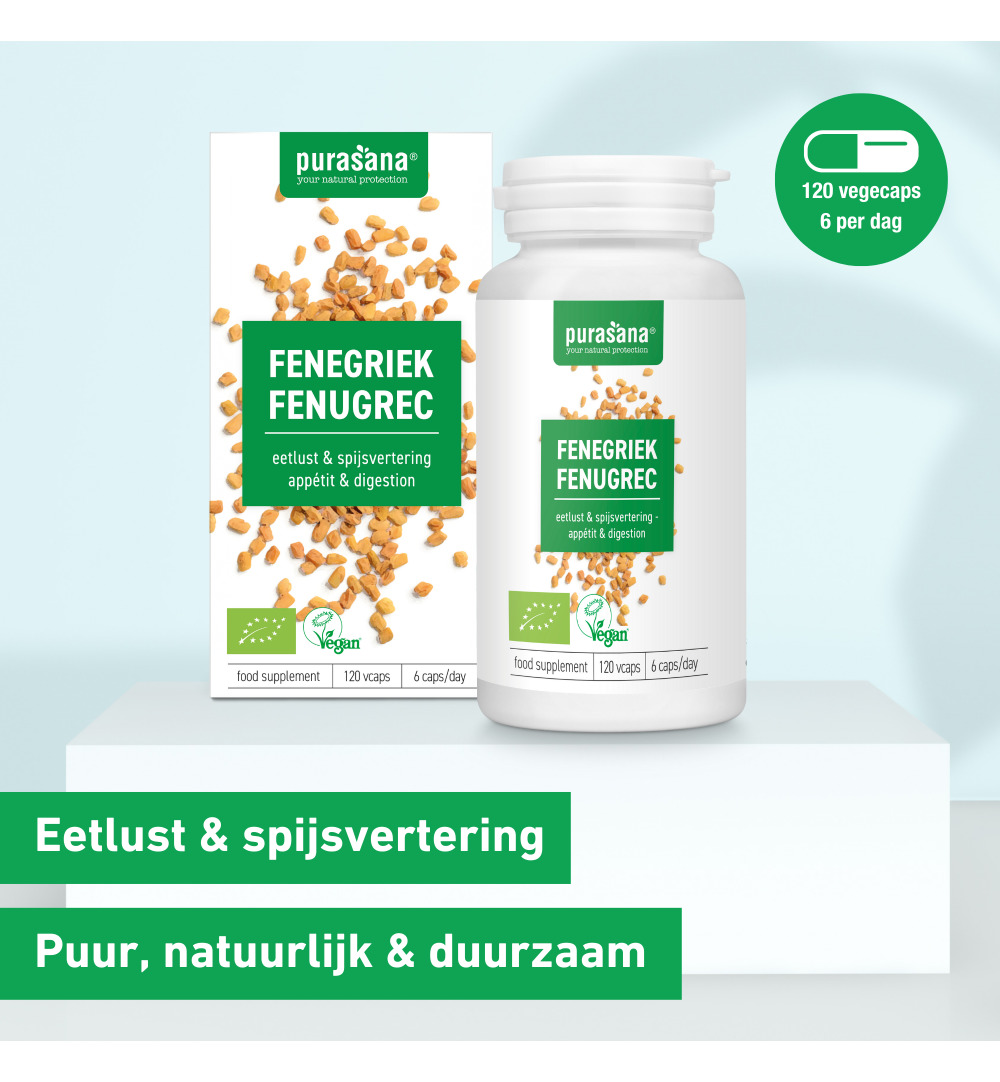 Purasana Fenegriek/Fenugrec Vegan Bio (120 vega capsules)