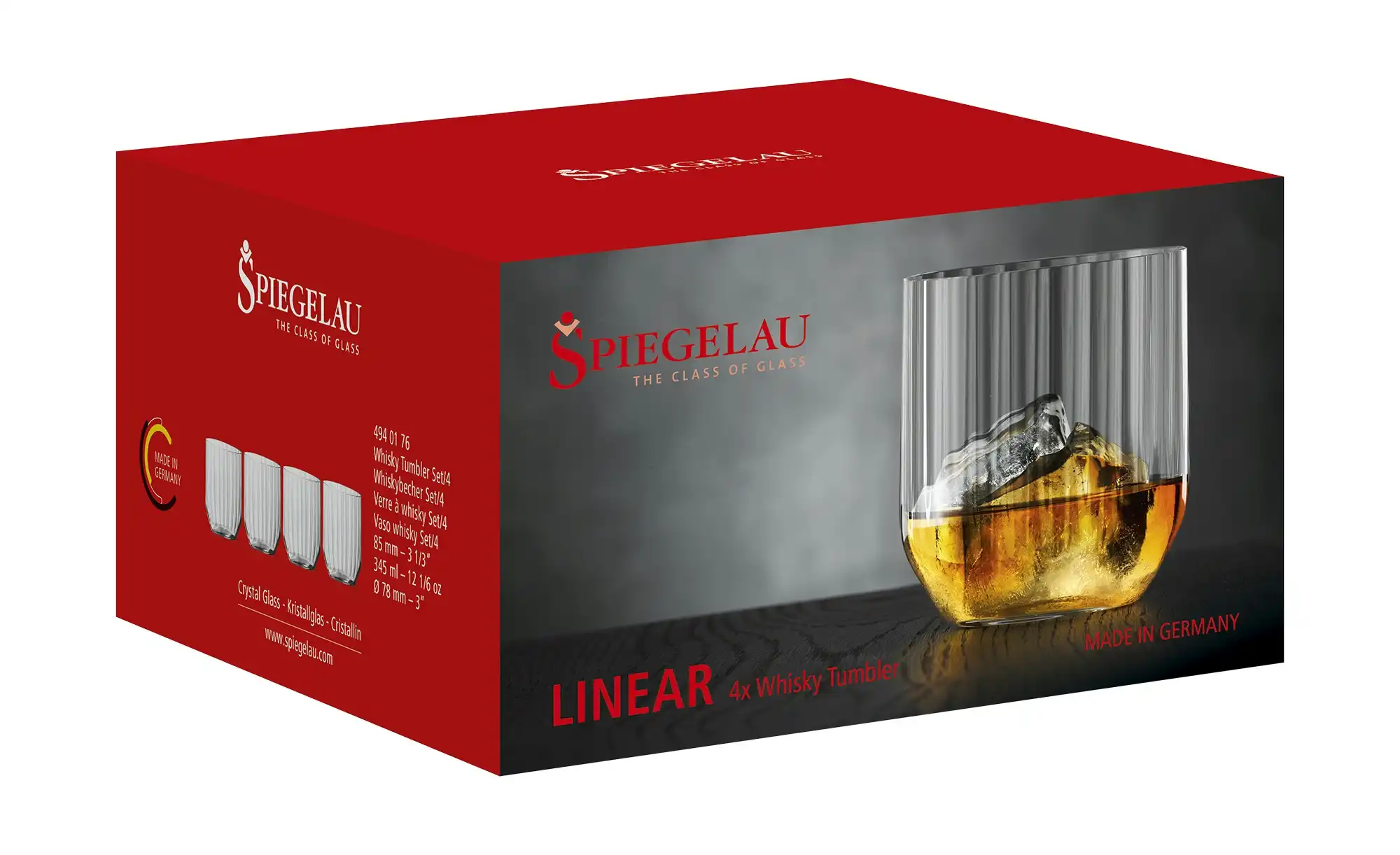 Spiegelau Whiskygläser 4er Set Linear