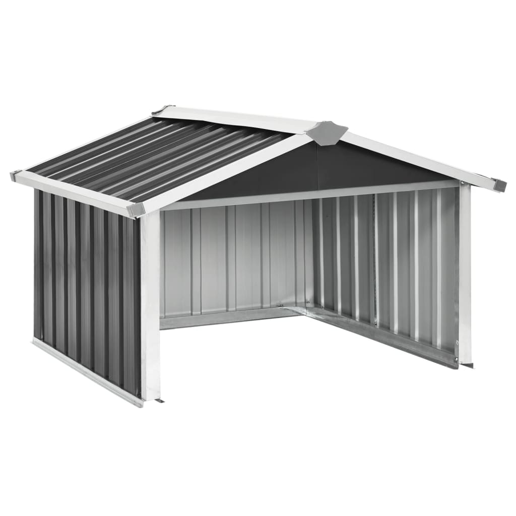 Abri pour robot de jardin 92x97x63cm acier galvanisé anthracite