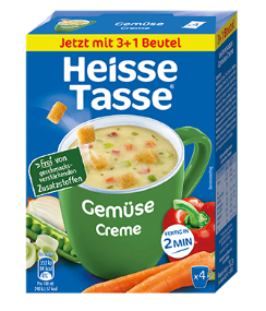 Erasco 36x Heisse Tasse Gemüse Creme á 19,6g=705,6g MHD:28.4.26