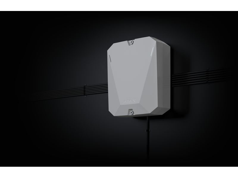 AJAX Baseline MultiTransmitter Jeweller Weiss Funkmodul für die Integration von Geräten von Drittanbietern in das Ajax System