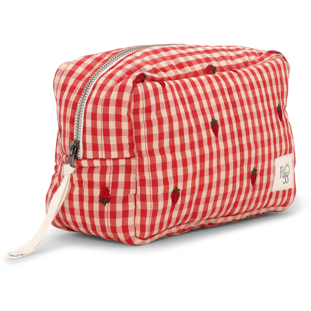 Køb Flöss Berry Gingham Molly Lille Toilettaske