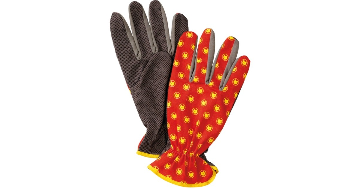 WOLF-GartenBalkonhandschoen GH-BA 7  (Rood/geel, Maat 7)