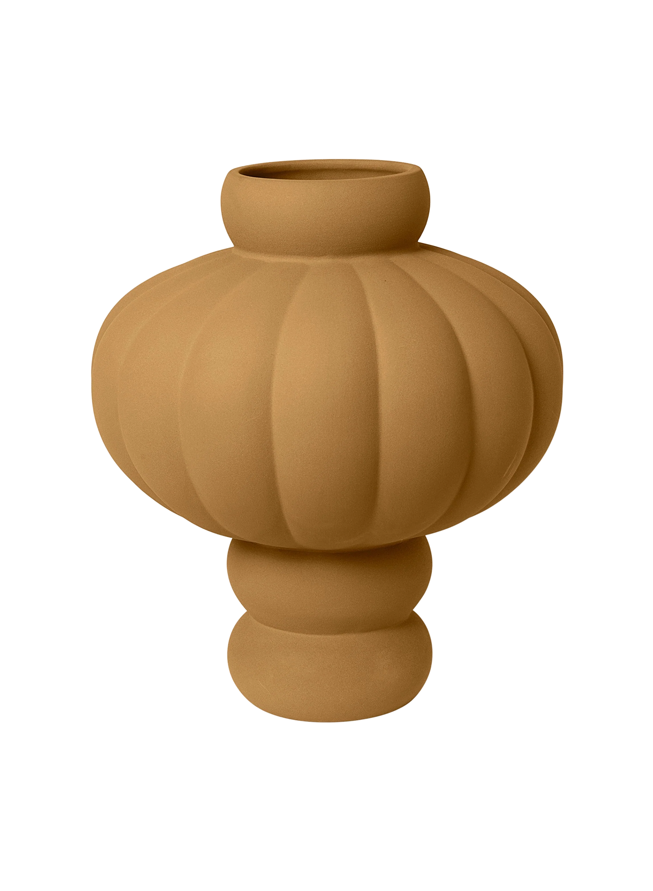 Louise Roe  Balloon #02 vase, Sanded Ocker - H:20