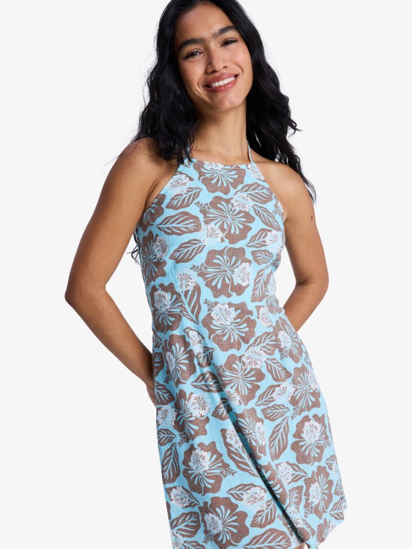 After Glow Mini Robe dos-nu Marron Femme