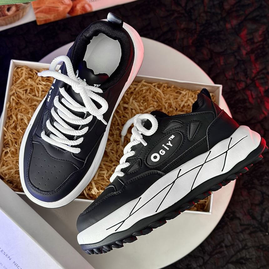 Tanzanite - Platform Paneel Sneakers