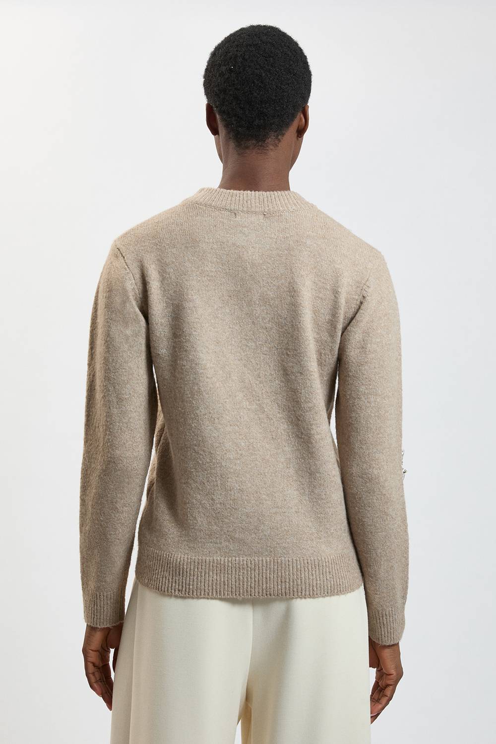 KarenMillen Synthétiquell Tricoté Douillet Orné En Mélange De Laine