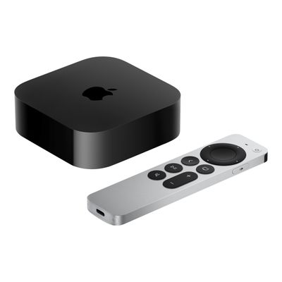 Apple TV 4K (Wi-Fi + Ethernet) 3e gén - Lecteur AV - 128 Go - 4K UHD (2160p) - 60 pi/s - HDR