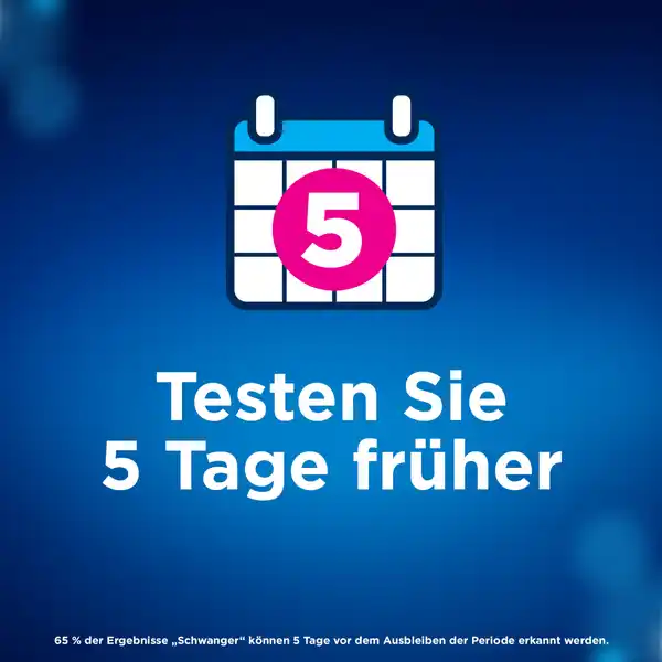 Schwangerschaftstest Anzeige der Wochen Digital