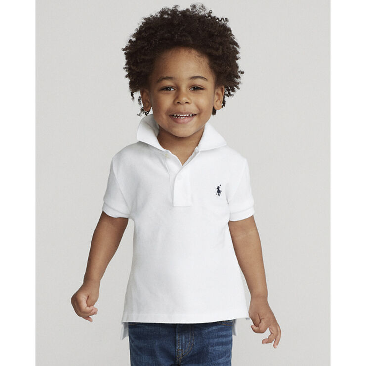 Polo Ralph Lauren Cotton Mesh Polo Shirt Hvid
