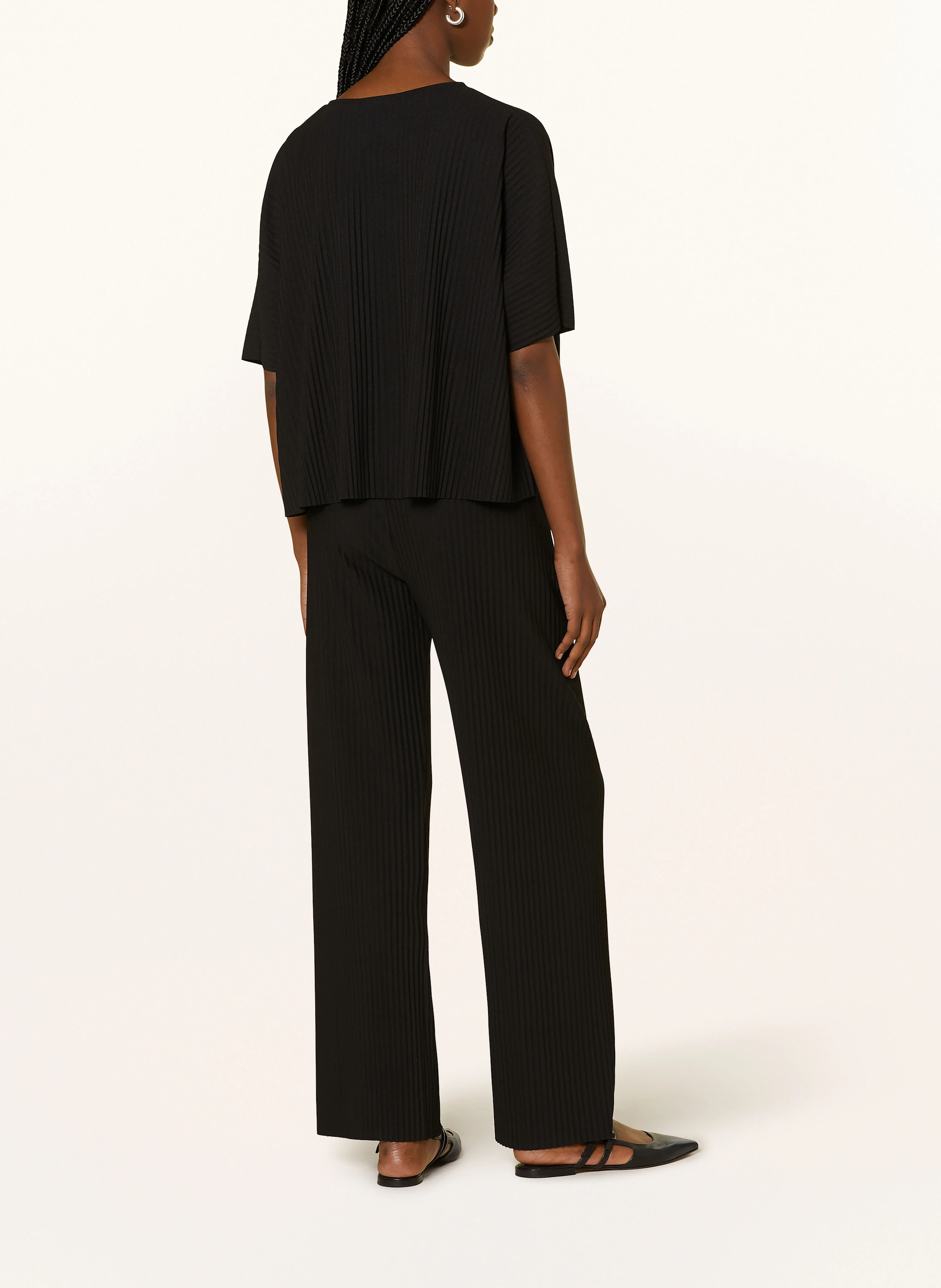 MRS & HUGS Cropped-Shirt mit Plissees