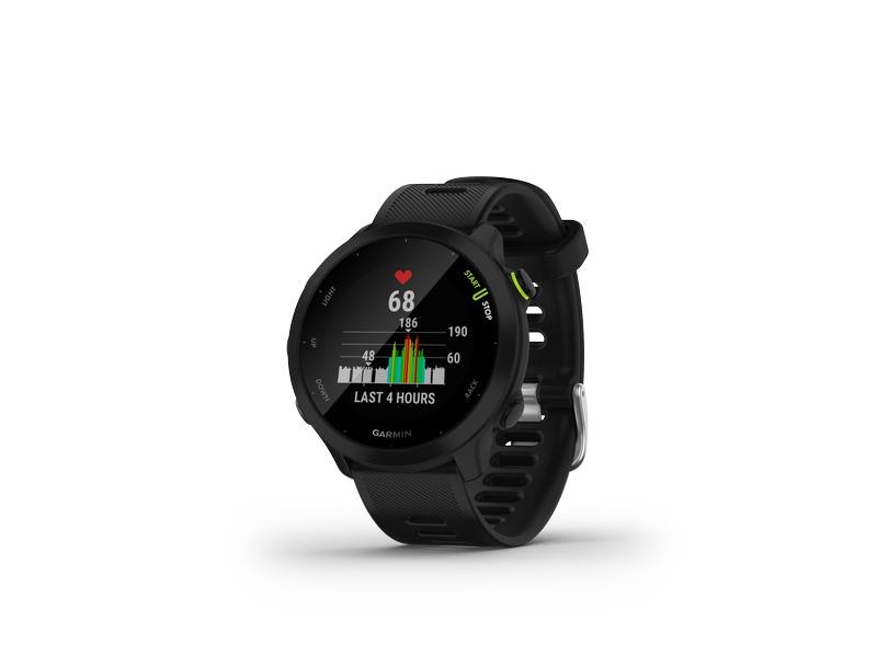 GARMIN Sportuhr Forerunner 55 Schwarz/Schwarz GPS-Laufuhr