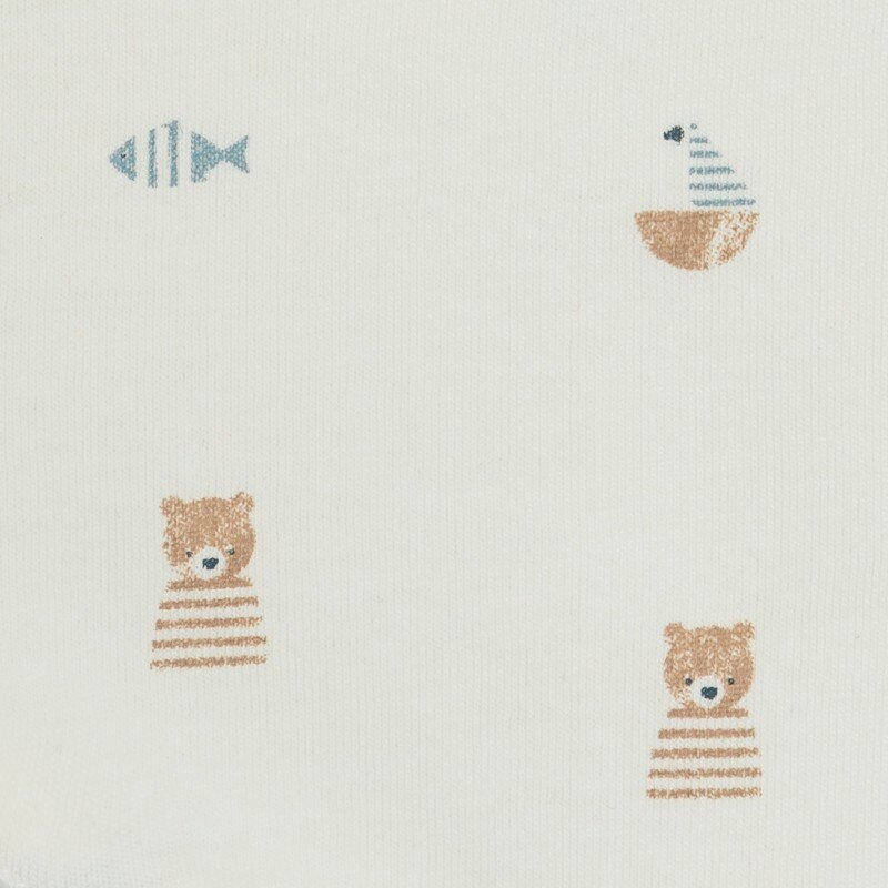 Bavoirs en coton et éponge bleu bébé garçon (lot de 2) Bleu