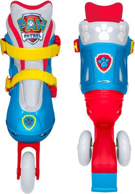 Stamp Paw Patrol Justerbar 2-i-1 Inlines Størrelse 27-30, Blå/Rød