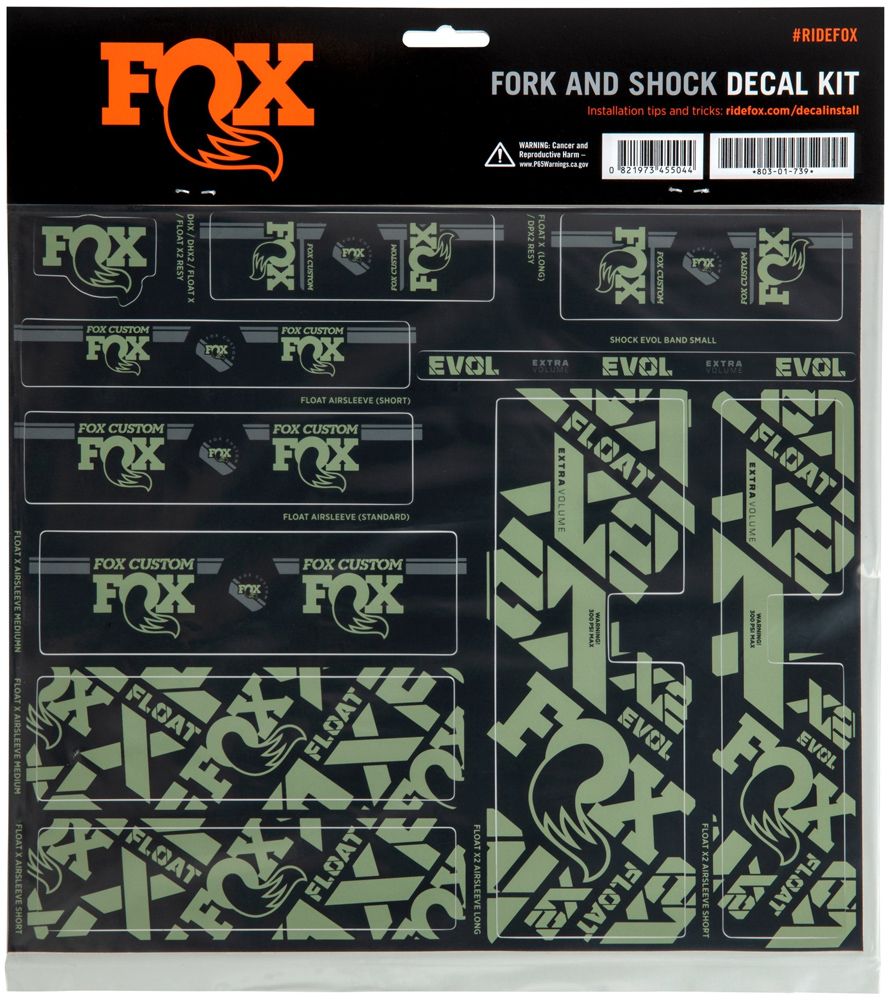 Fox Racing Shox Custom Fork und Shox Kit Aufkleberset kaufen | Bike-Discount