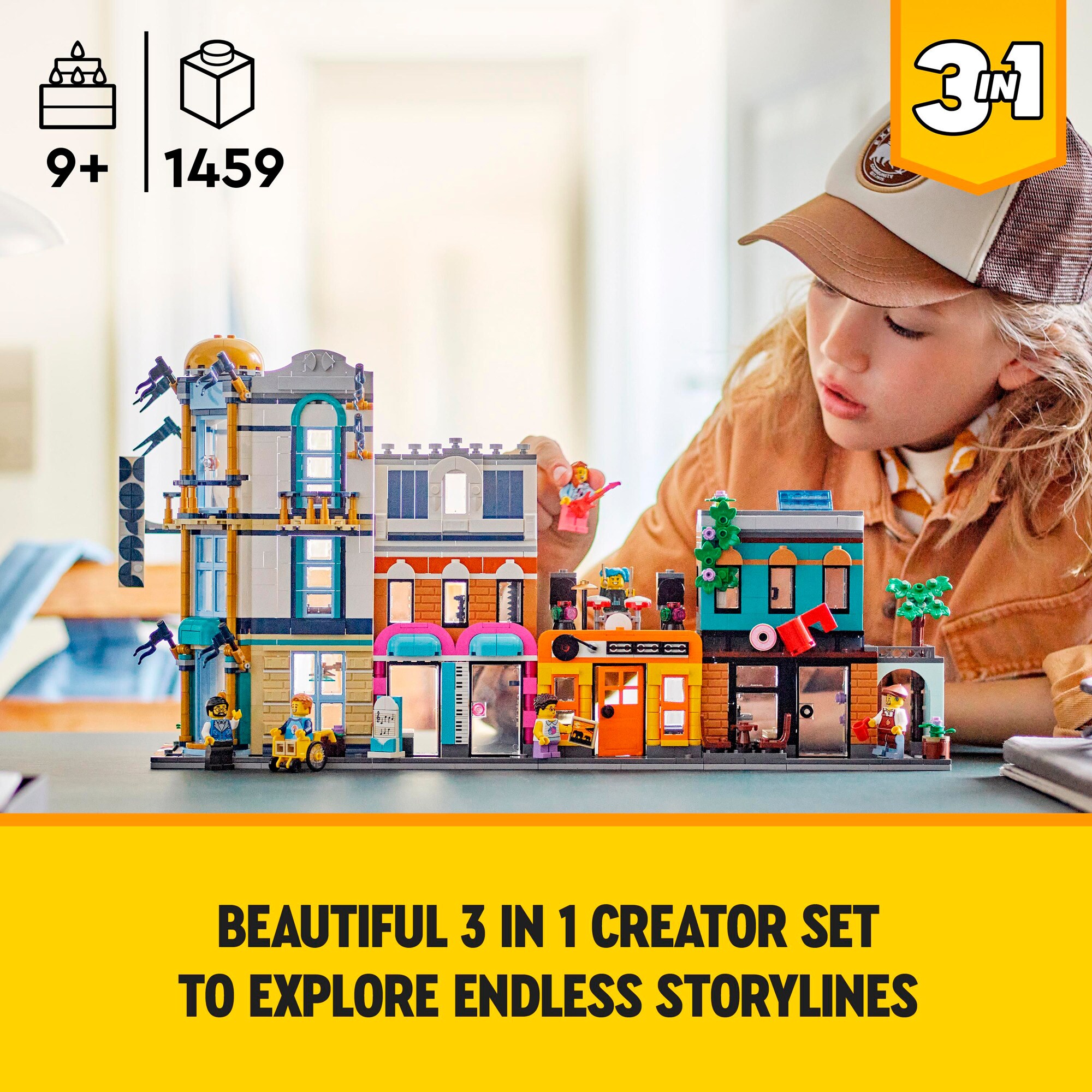LEGO Konstruktionsspielzeug Creator 3-in-1 Hauptstraße