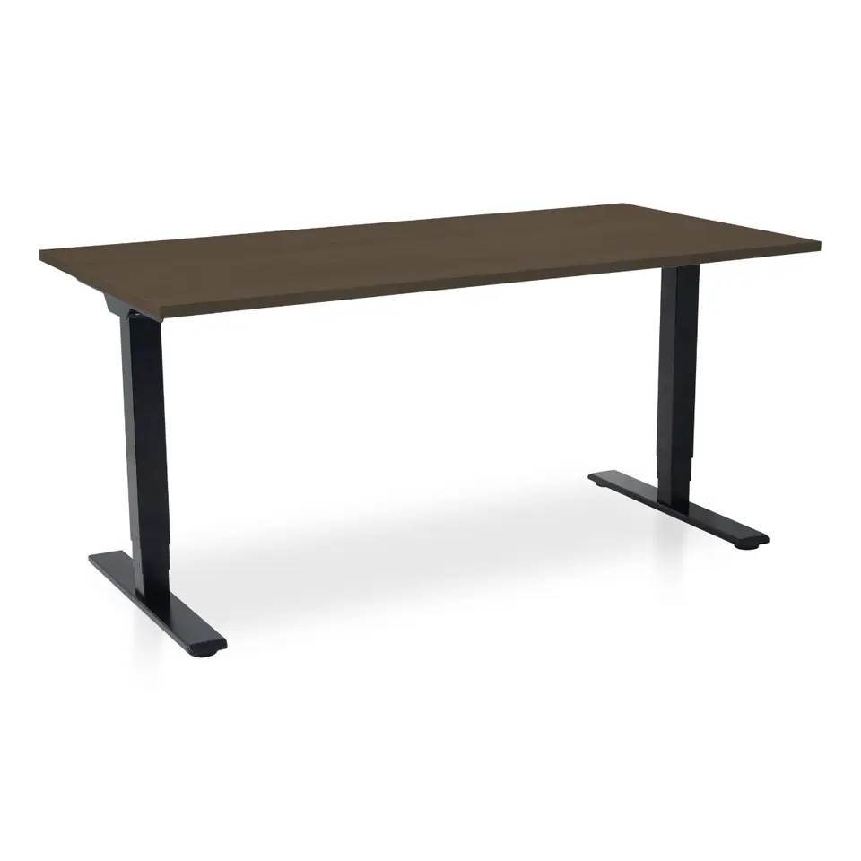 MRC COMFORT elektrisch zit sta bureau - 180x80 - bruin eiken