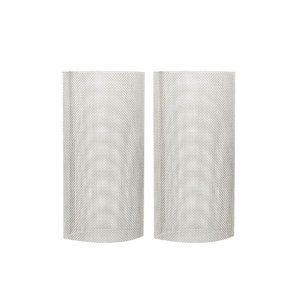 INF Rustfritt stålfilter med 2 pakke 40 mesh filterskjermer