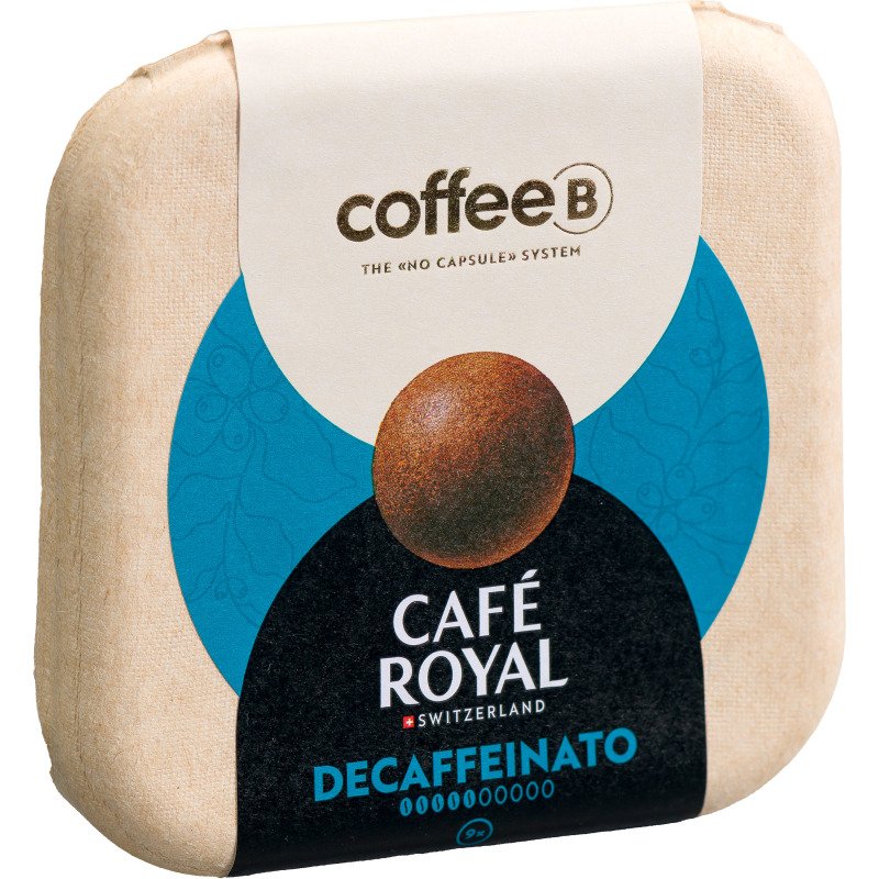 Boules de café Décafeiné Coffee B Café Royal - Boîte de 9