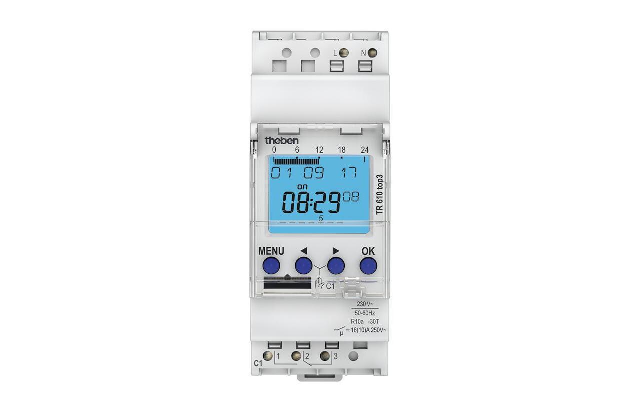 Zeitschaltuhr TR610 Digital<br>Digitale Zeitschaltuhr mit Wochenprogramm