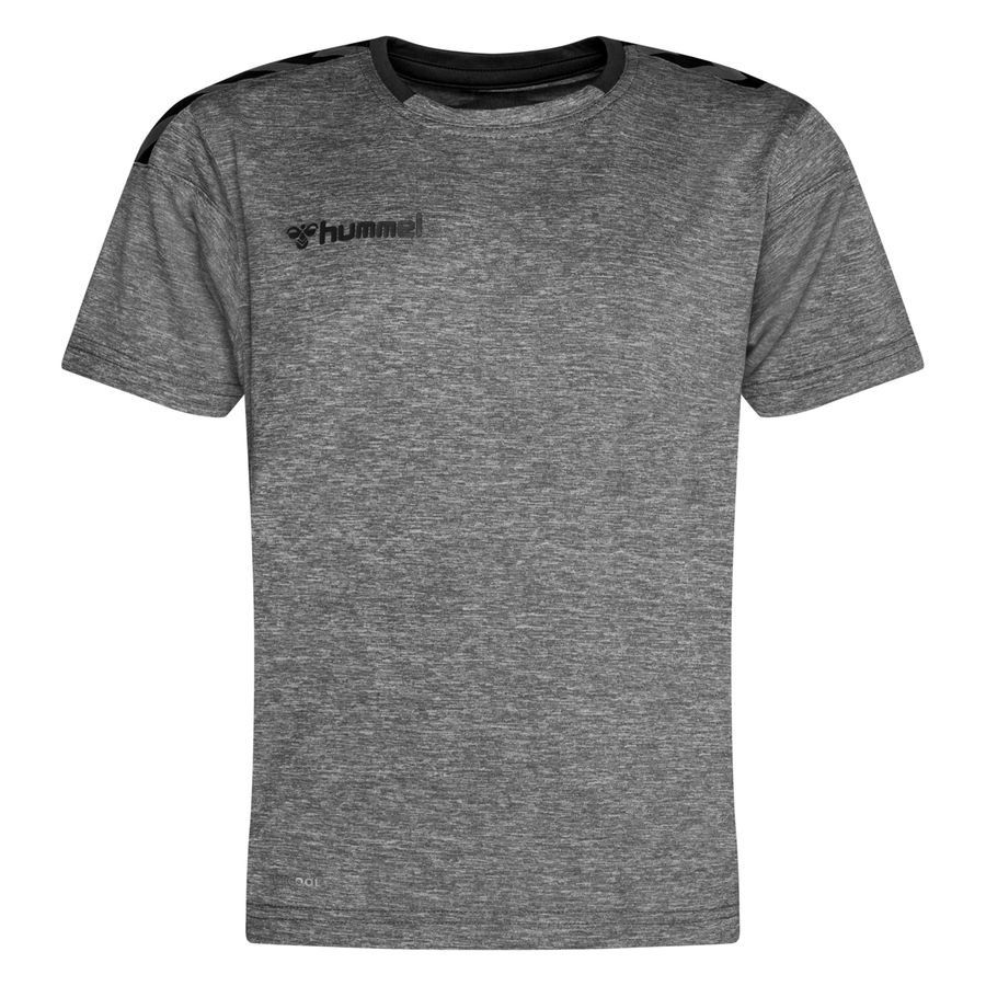 Hummel Maillot Authentic Poly - Gris/Noir Enfant