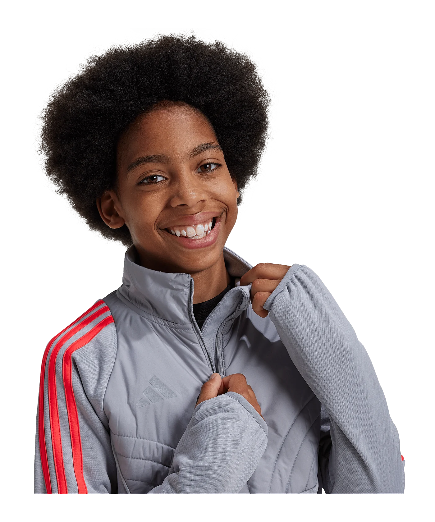 adidas Tiro 24 Trainingsjacke Kids Grau