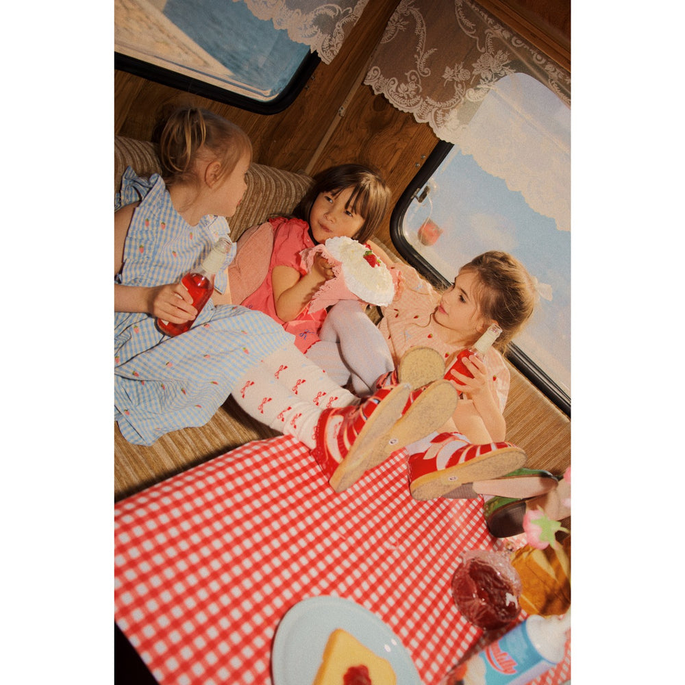 Køb Flöss Berry/bow Gingham Dolly Sløjfe Kjole