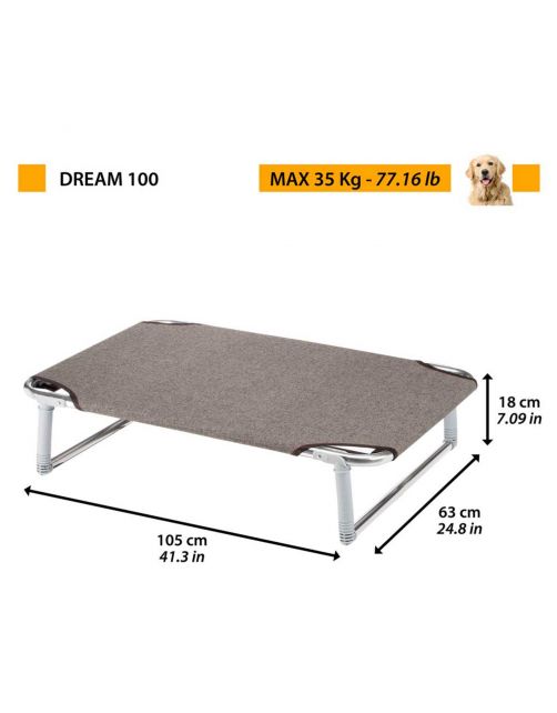 Ferplast Dog Bed Dream Stretcher Bruin - Hondenmand