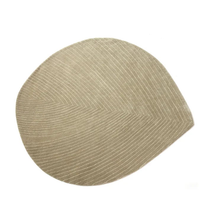 nanimarquina - Quill Teppich M, 124 x 142 cm, olivgrün