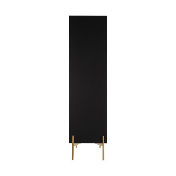 Kidsmill Boutique Kledingkast 2-Deurs Zwart / Brass