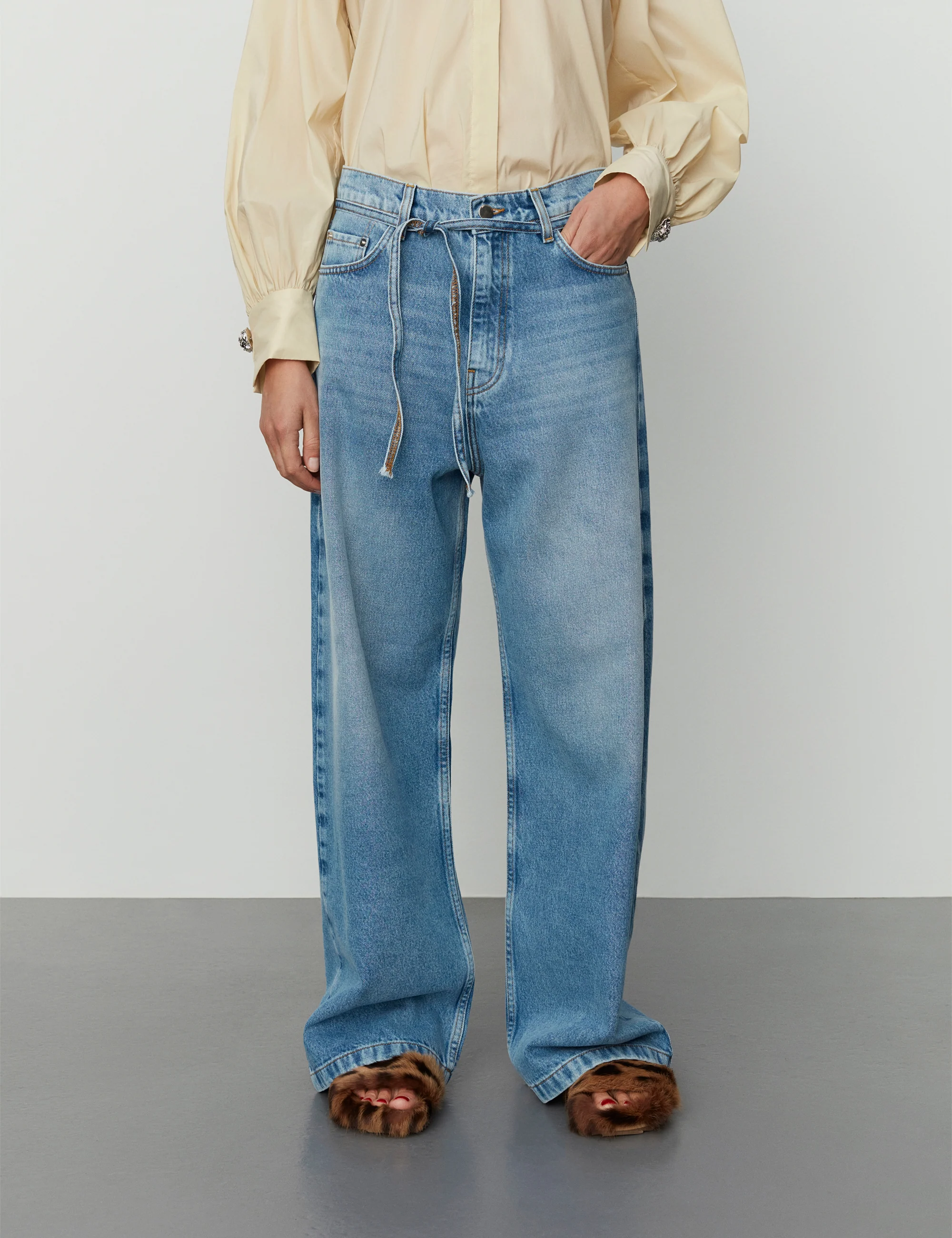 DAY Birger et Mikkelsen  Elijah Blue Soft Denim wide leg jeans - Light Blue