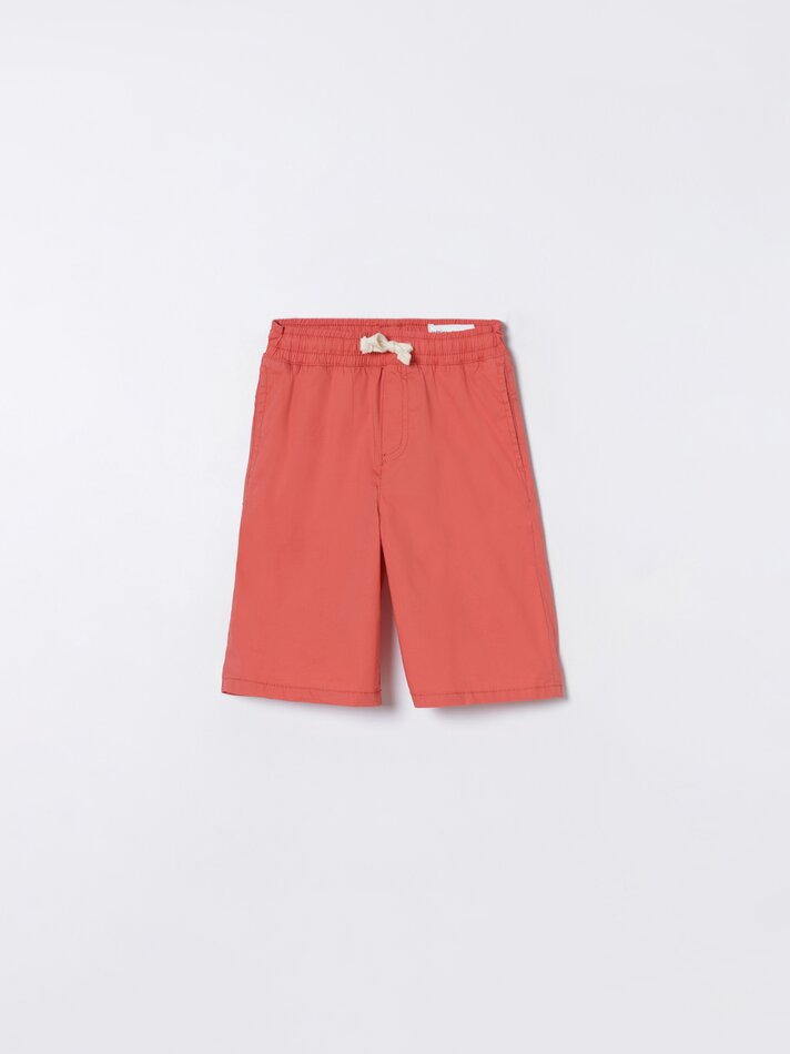 Calções de praia elásticos - Vermelho claro
