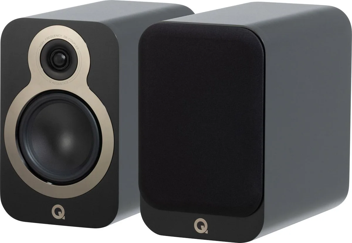 Q Acoustics 3030C Noir mat (la paire) Enceintes bibliothèque