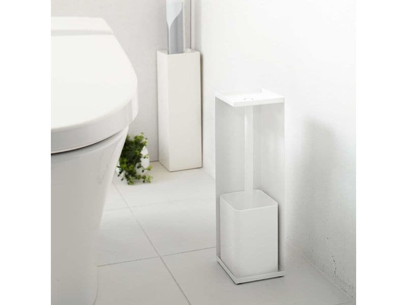 Yamazaki Toilettenpapierhalterung Tower Weiss Toilettenpapierspender