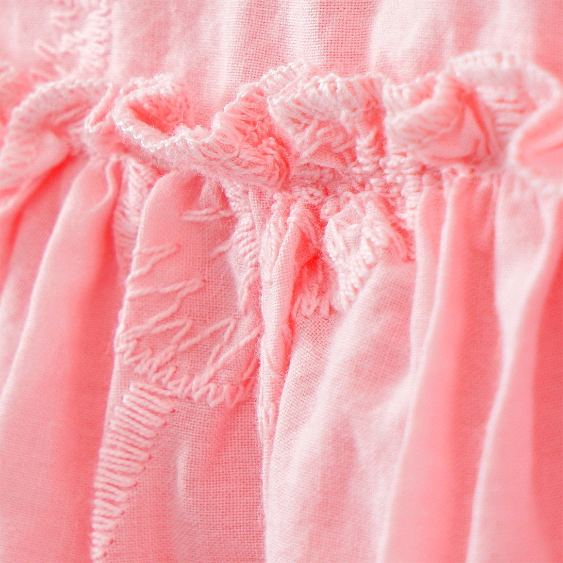 Festliches Mädchen Kleid mit Stickerei rosa